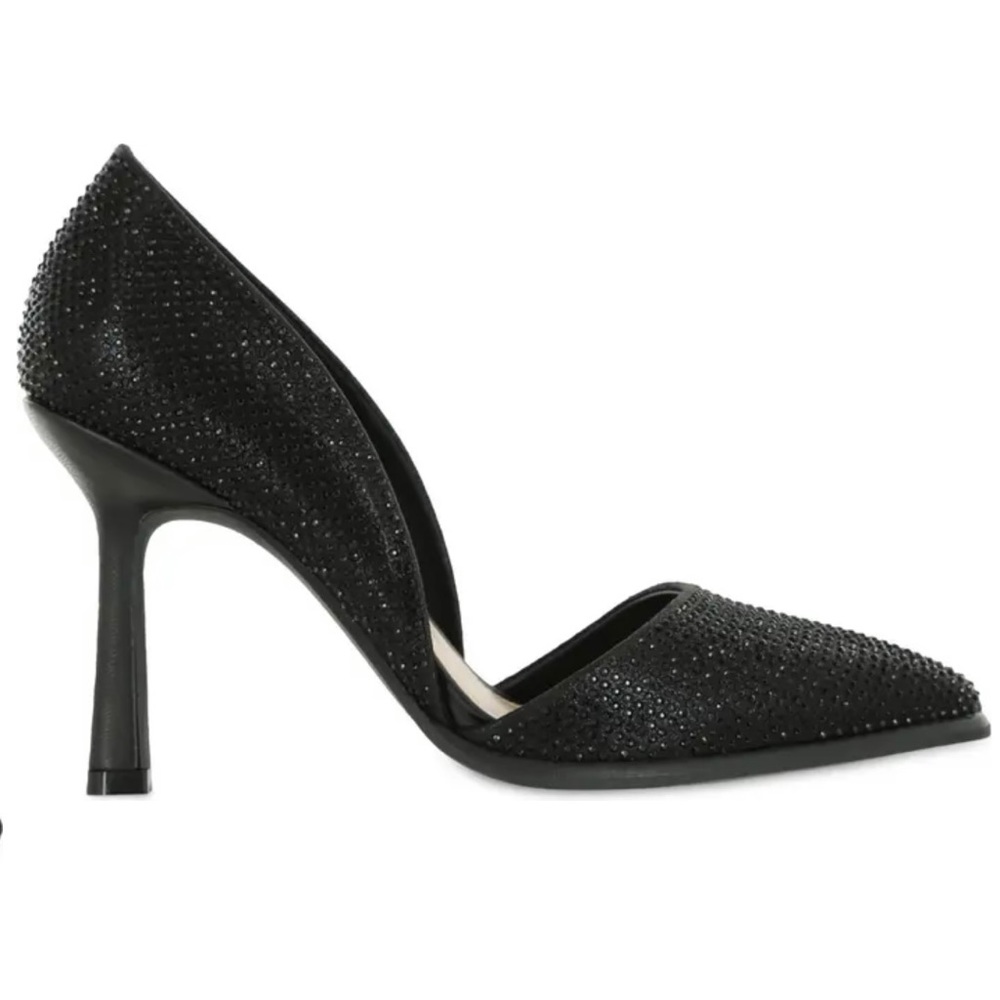 Black shimmery pumps